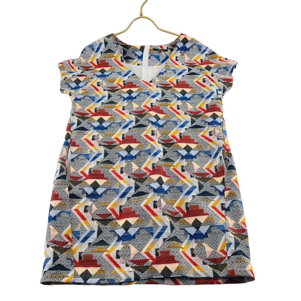 Anthropologie Frnch Geometric Patterned Dress